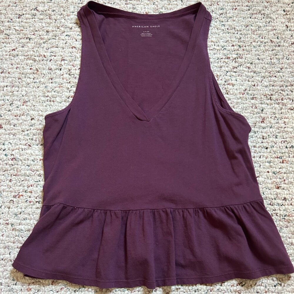 Purple Babydoll Tank Top - American Eagle